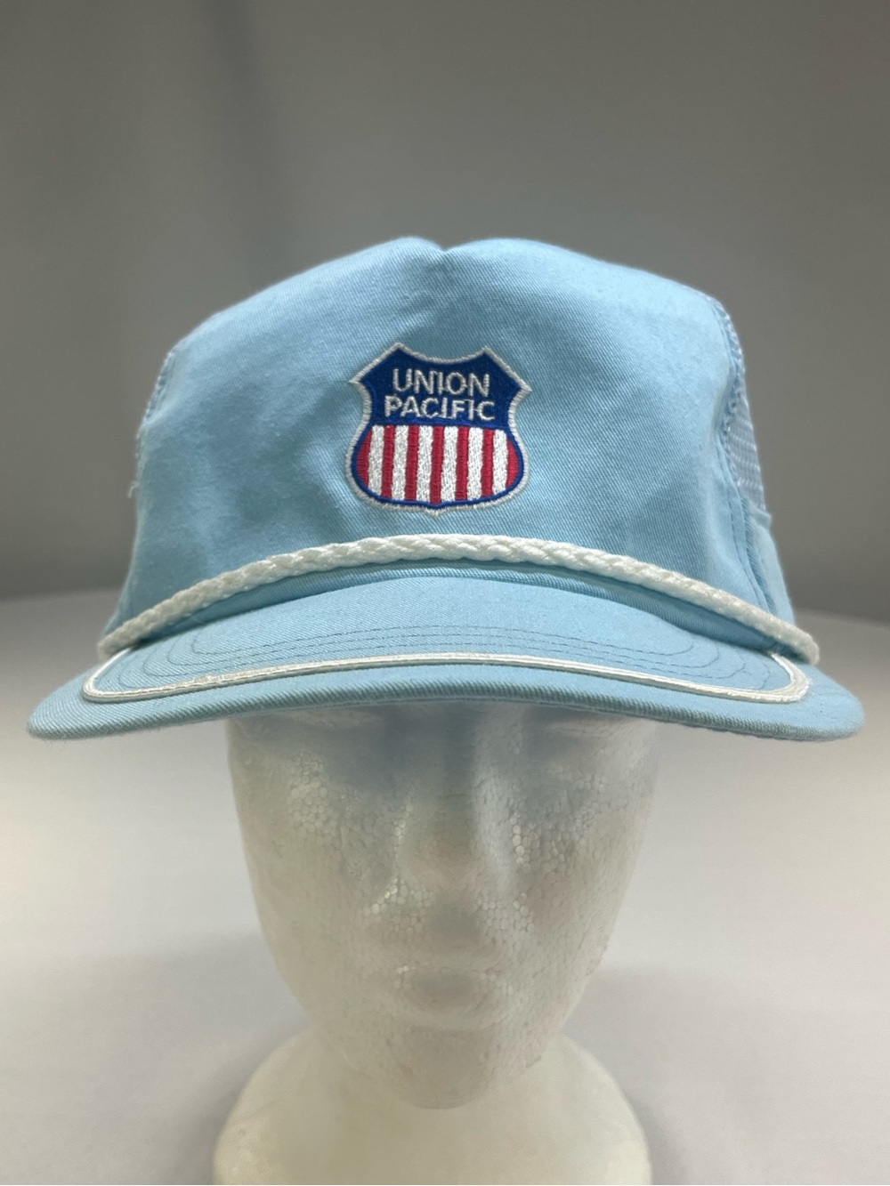 MBA Union Pacific Railroad  Vintage Mesh Snapback Trucker Hat Cap Made In USA